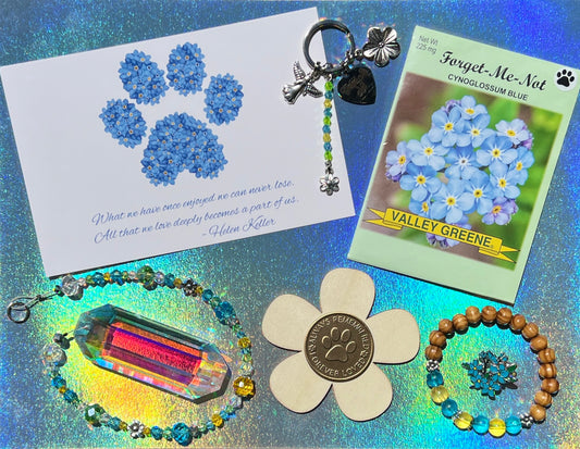 Forget-Me-Not Pet Loss Memorial Gift Box Set