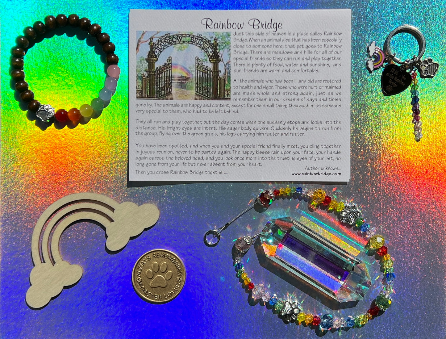 Rainbow Bridge Pet Loss Sympathy Gift Box Set